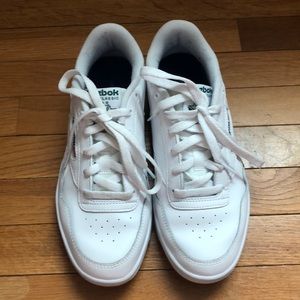 White Reebok sneakers